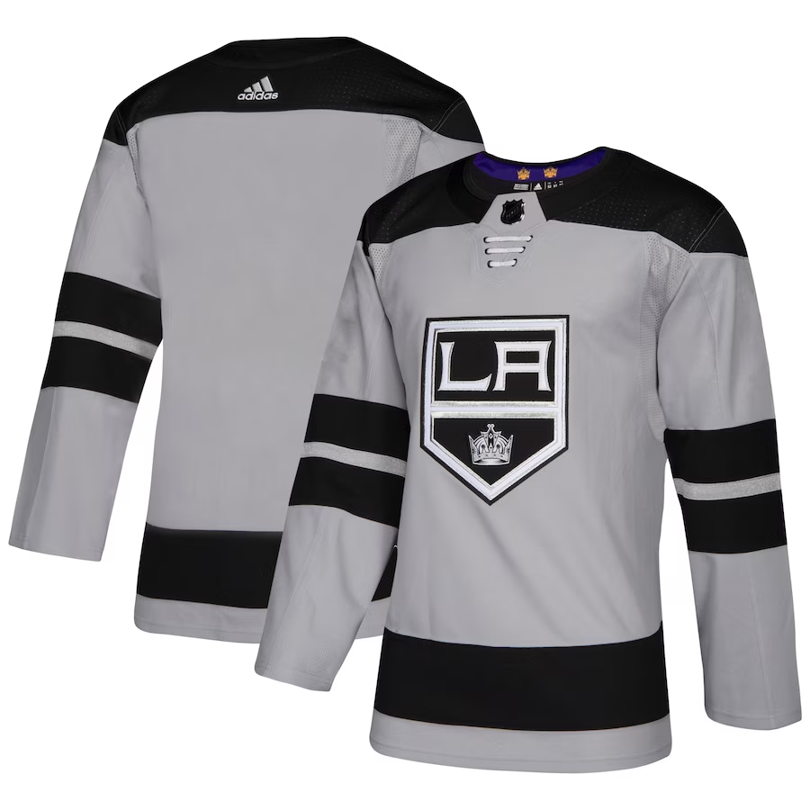 Men's Los Angeles Kings Gray Alternate Authentic Blank Jersey Men's Los Angeles Kings Gray Alternate Authentic Blank Jersey